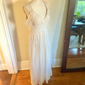 Donna Morgan Collection Ivory Chiffon Gown size 2